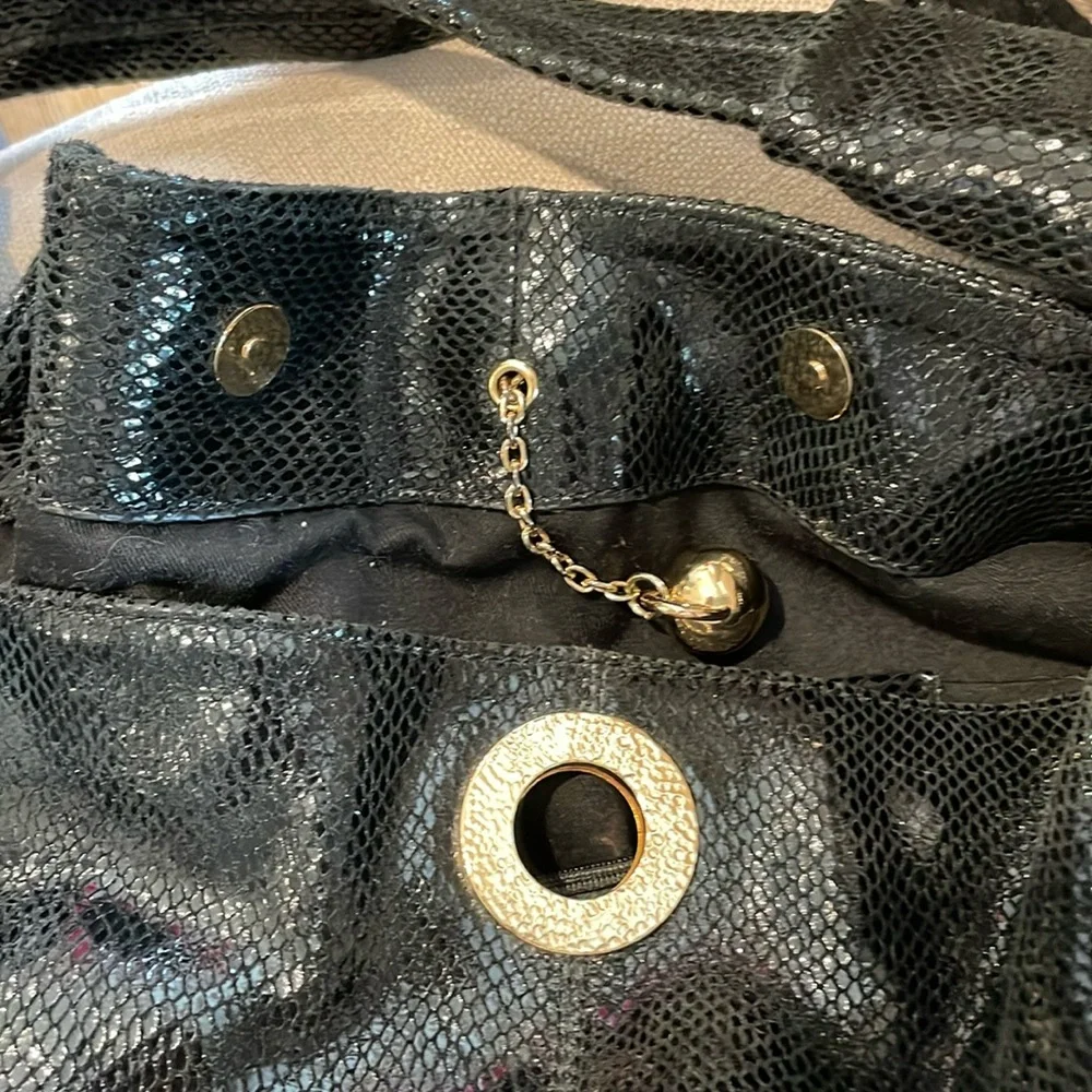 Vintage Charles Jourdan snake skin large hobo - Picture 8 of 10